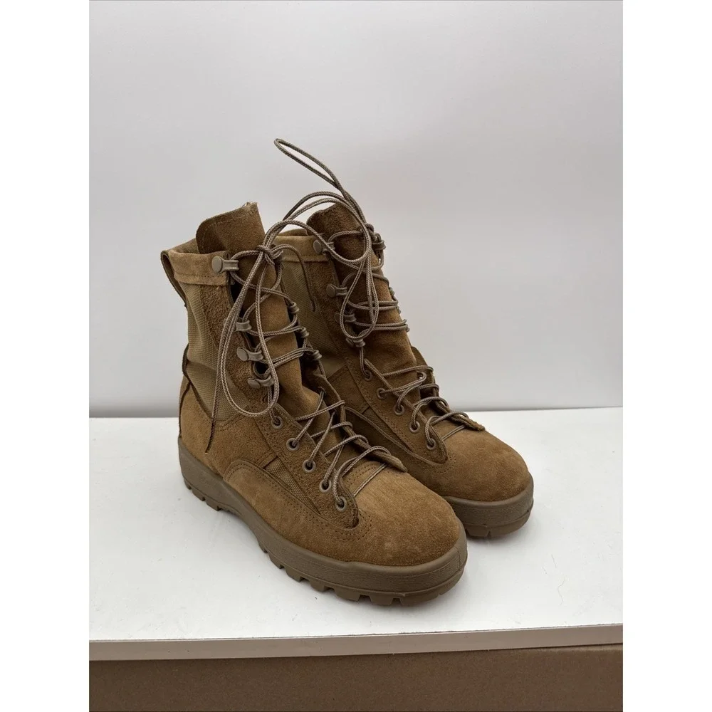 McRae Goretex Suede Coyote Brown Combat Military Army Flight Boots Vibram 5 R